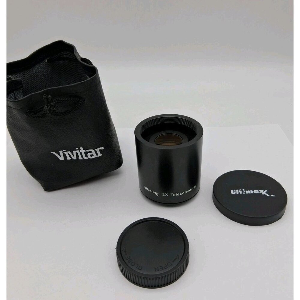 ULTIMAXX 2X Teleconverter for 500mm 800mm & 650-1300mm T-Mount Lense